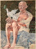 Hannes Scheucher_Mahatma Gandhi